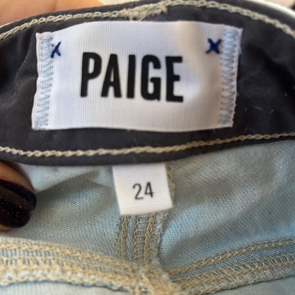 NWOT PAIGE Hoxton Ankle Jeans in Baylee Embroidery Jeans Size 24 - Picture 7 of 7